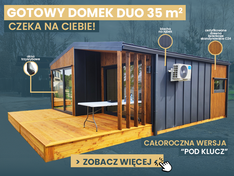 Domek DUO 35 m² – dostępny „od ręki”!